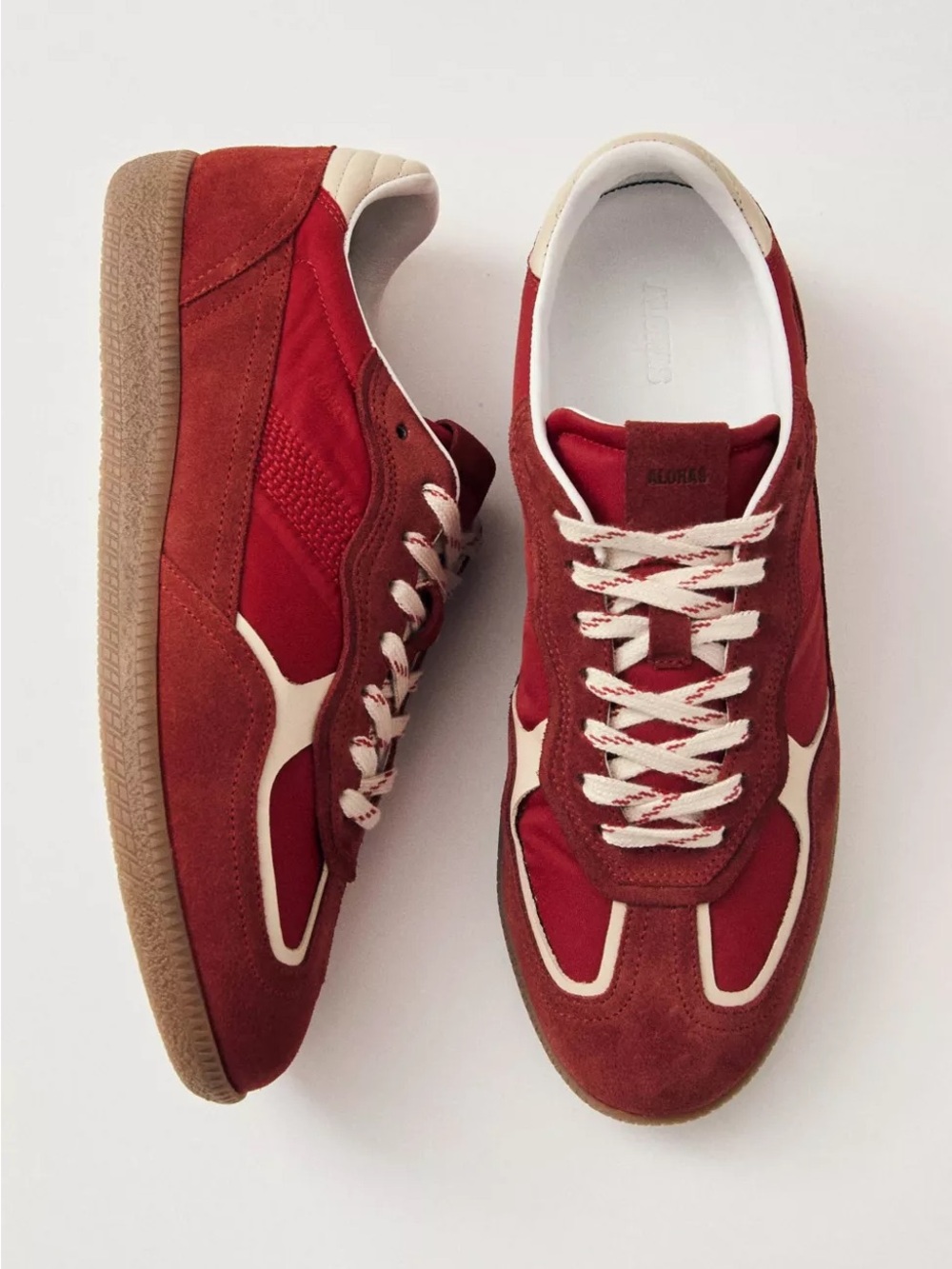 ALOHAS Rife Sheen Red Leather Sneakers